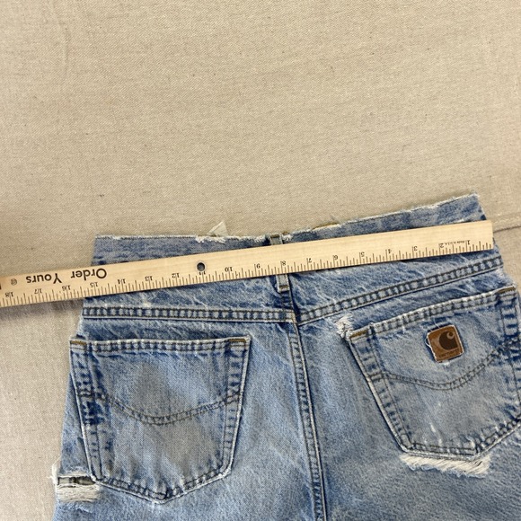 Carhartt Jeans Mens 30 x 32 Blue Denim Relaxed Fit Workwear Vintage Distressed - Picture 4 of 12